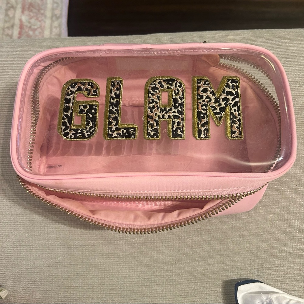 Stoney Clover Lane Pink Glam Makeup Bag